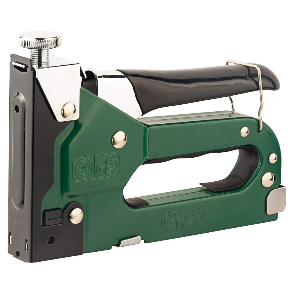 Степлер з регулятором для скоб 4-14мм (зелений) GRAD (2821115) - фото №2 мал.