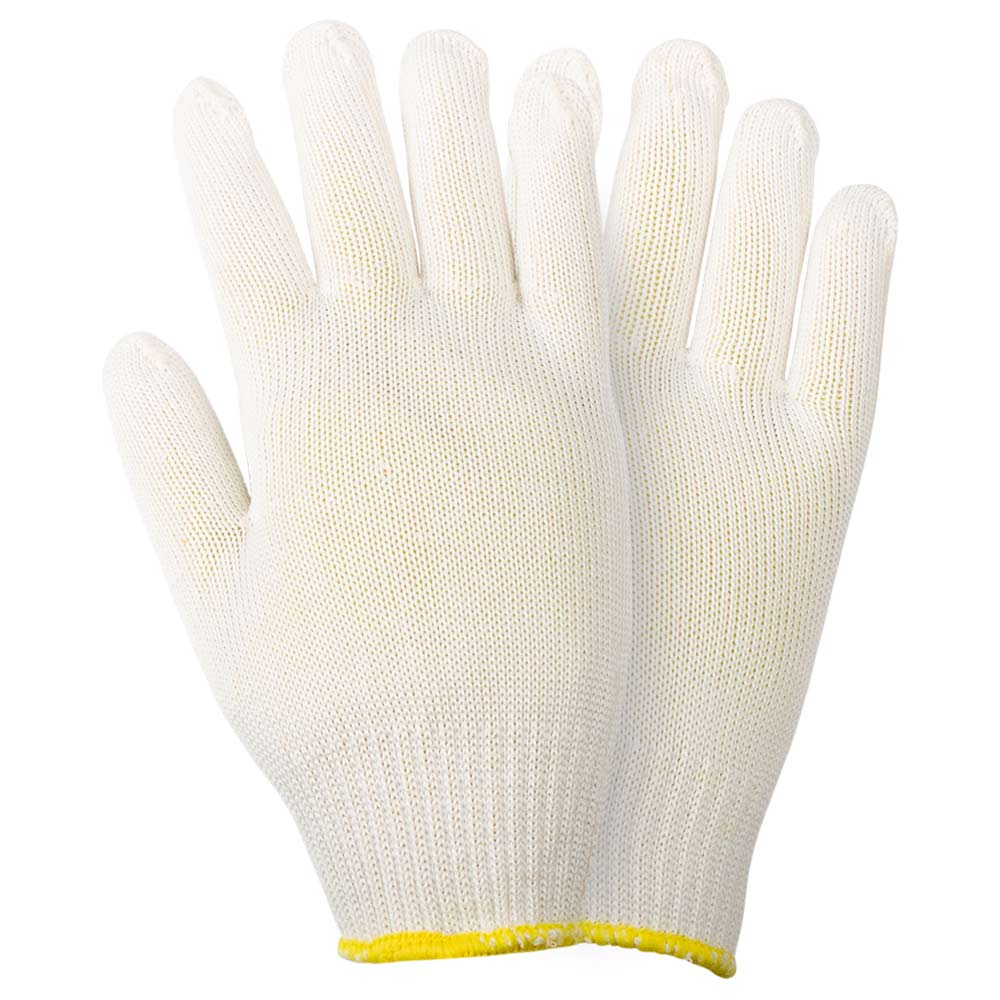 Перчатки трикотажные без точечного ПВХ покрытия р10 Мастер (белые) GRAD (9441725) - фото №2 - мал.