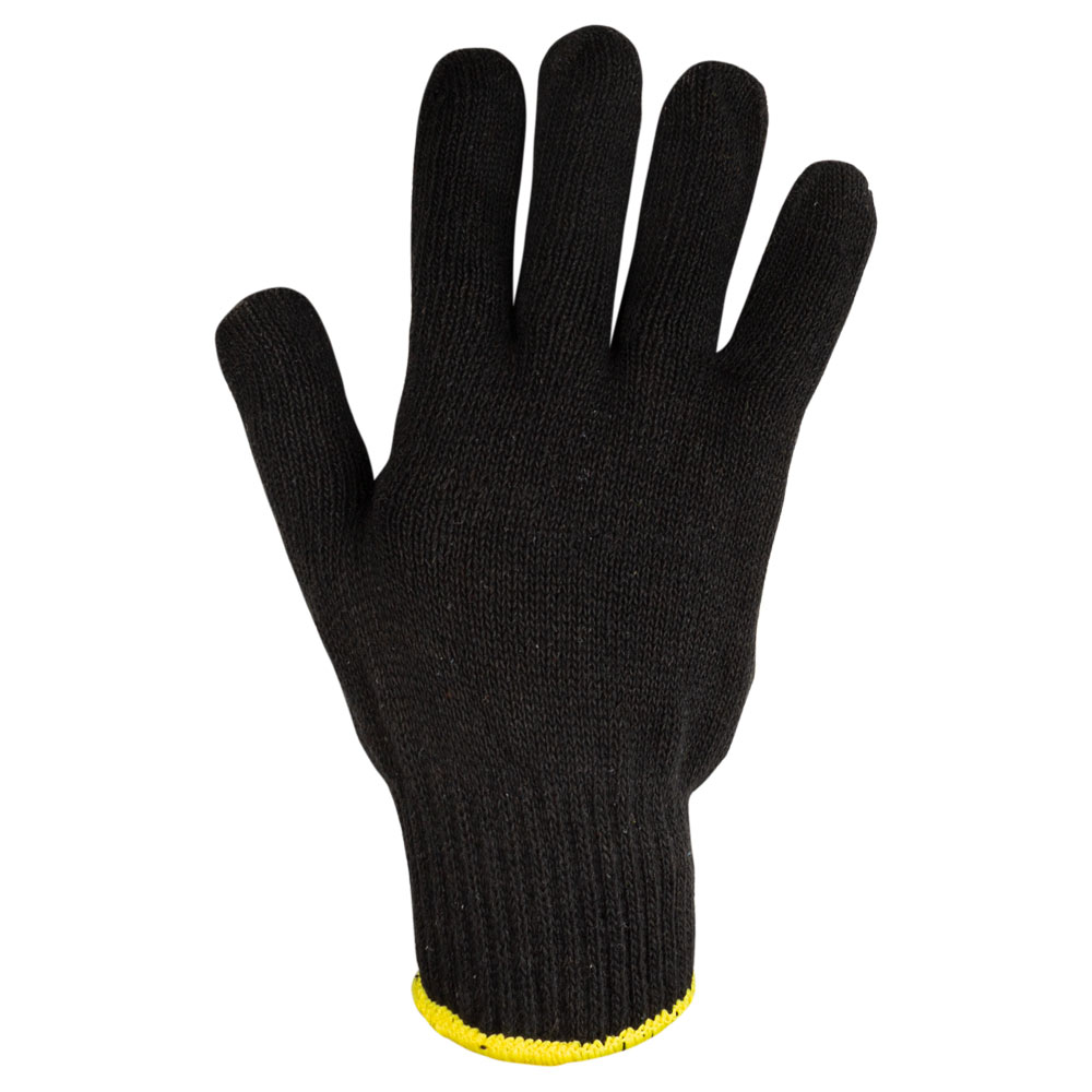 Перчатки трикотажные с точечным ПВХ покрытием р10 Универсал (черные) SIGMA (9442651) - фото №4 - мал.