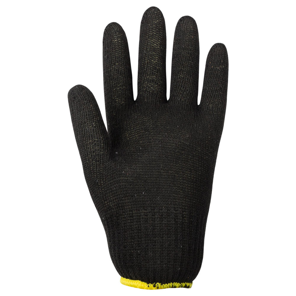Перчатки трикотажные без точечного ПВХ покрытия р10 Лайт (черные) GRAD (9441785) - фото №3 - мал.