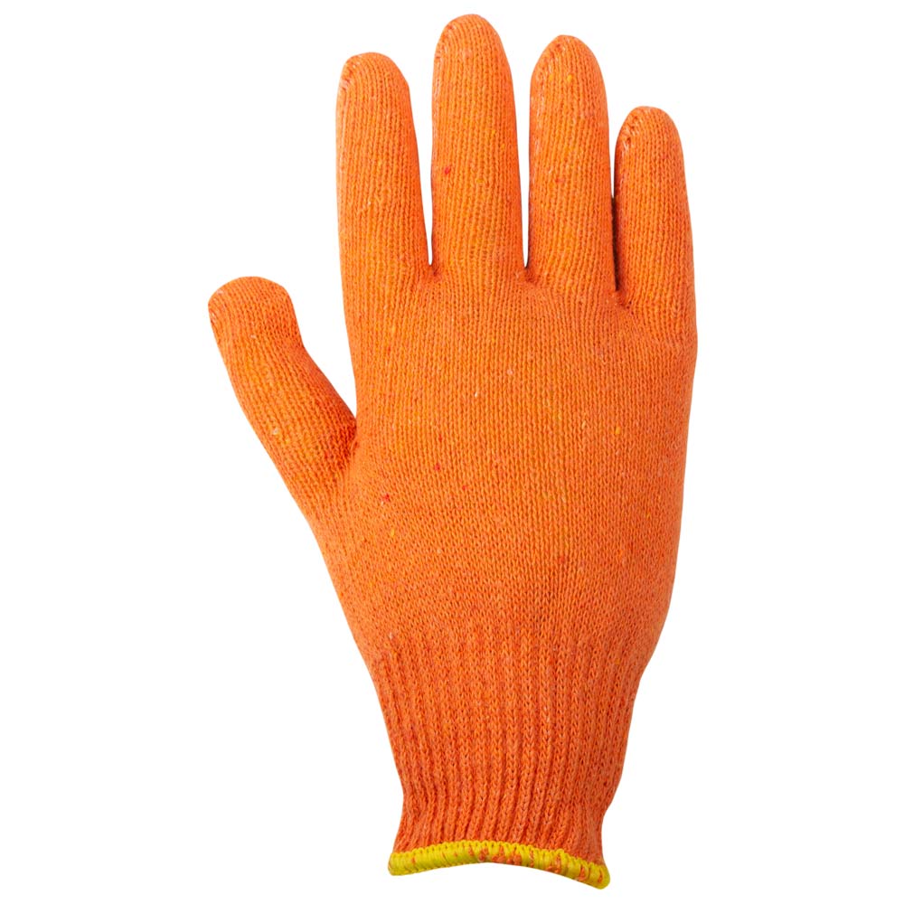 Перчатки трикотажные без точечного ПВХ покрытия р10 Лайт (оранжевые) GRAD (9441845) - фото №4 - мал.