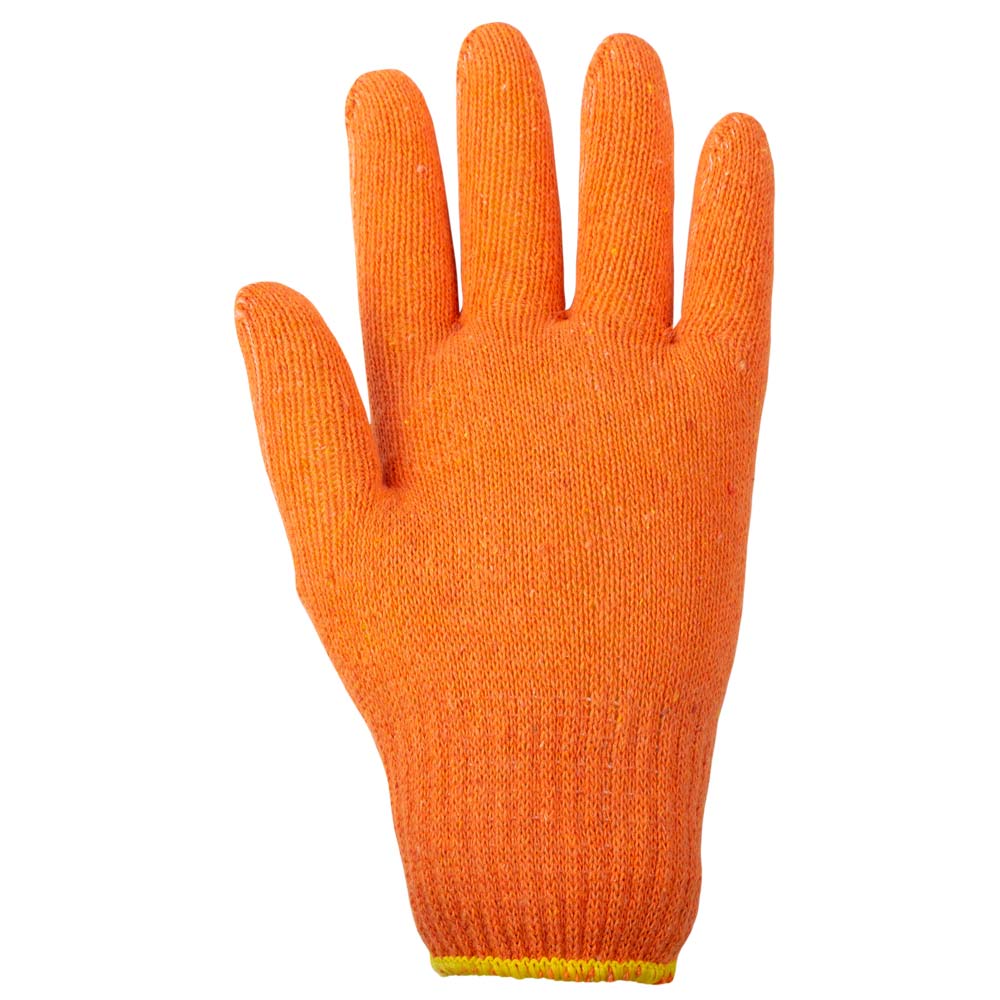 Перчатки трикотажные без точечного ПВХ покрытия р10 Лайт (оранжевые) GRAD (9441845) - фото №3 - мал.